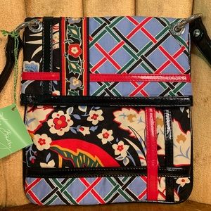 Vera Bradley Flipster Versailles Crossbody Purse Excellent Condition